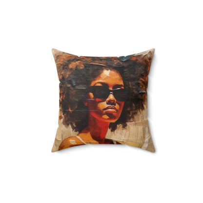 Afro Sunglasses Pillow