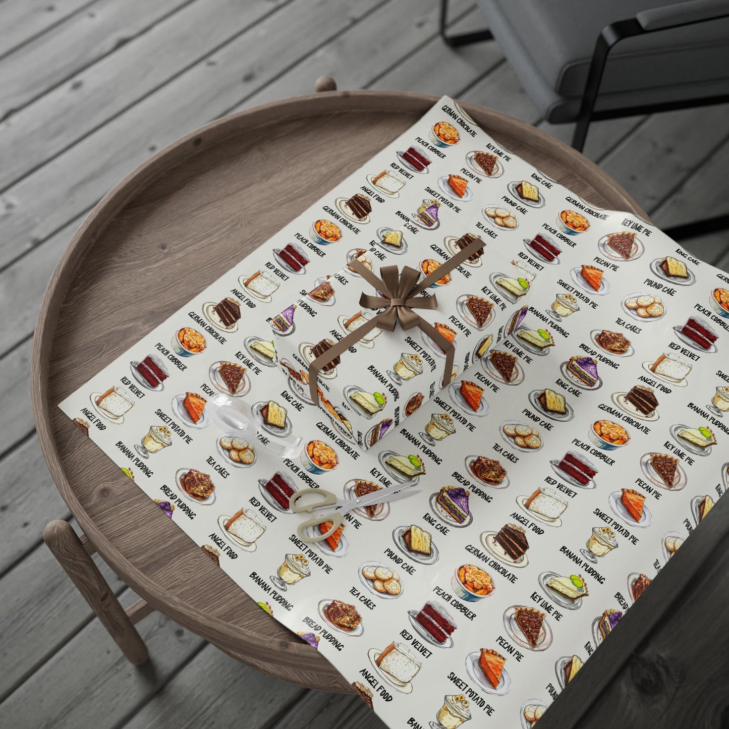 Soul Food Desserts Wrapping Paper