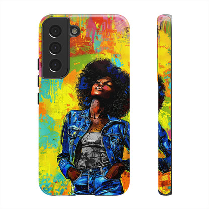 Afro Denim Phone Case