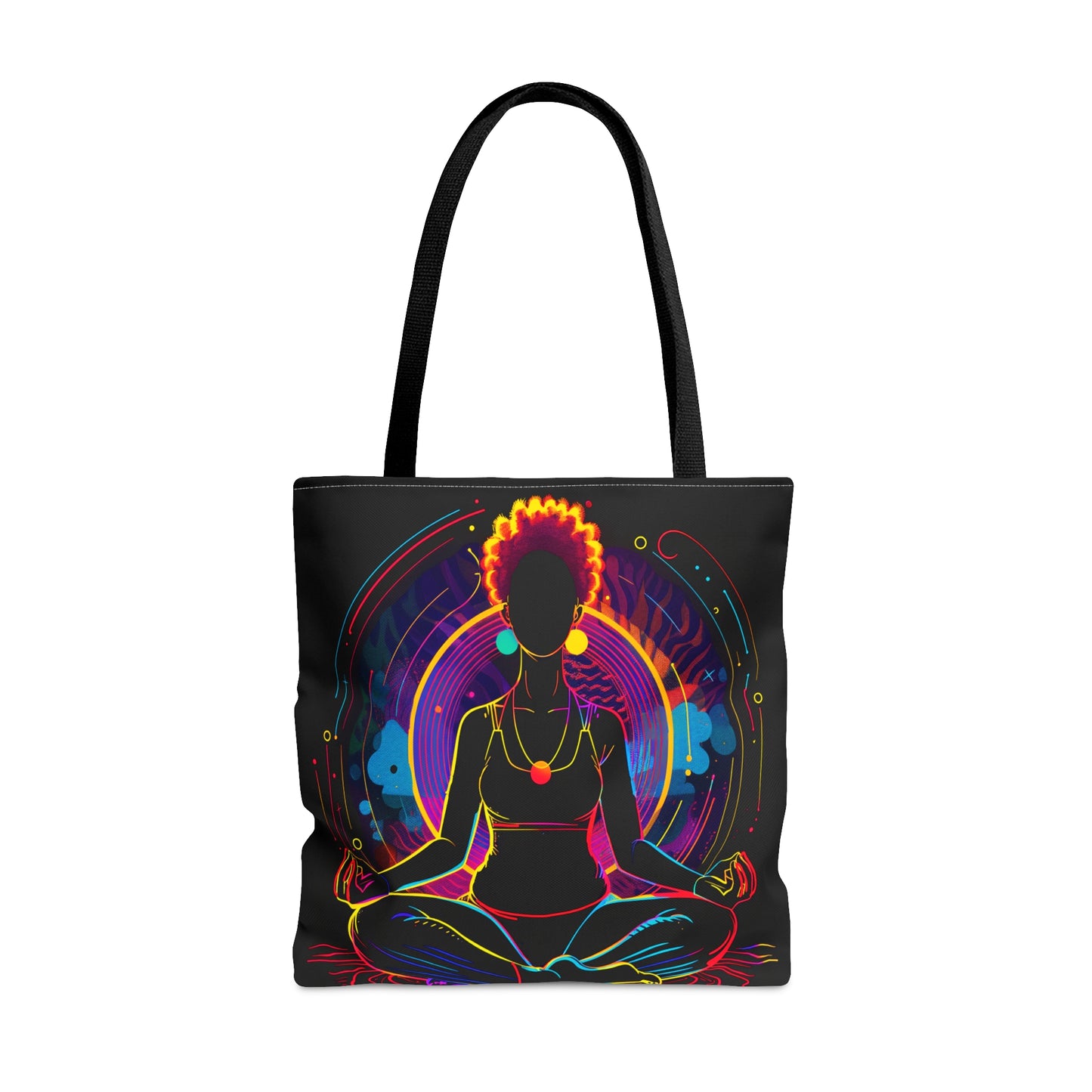 Afro Yoga Glow Tote Bag