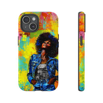 Afro Denim Phone Case