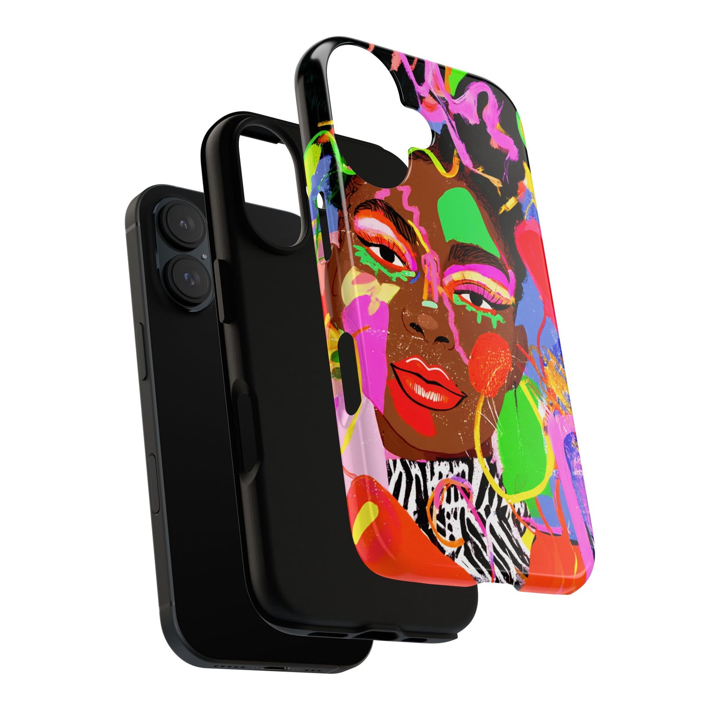 Graffiti Neon Face Phone Case