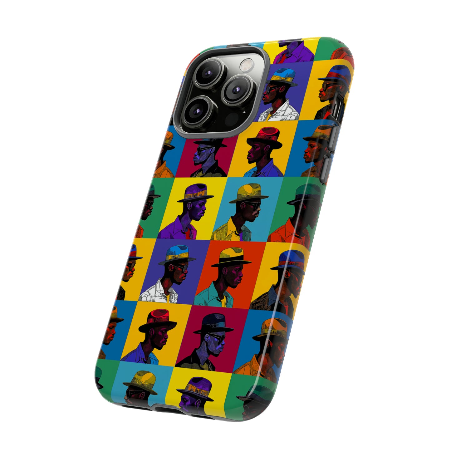 Black Men in Hats Phone Case