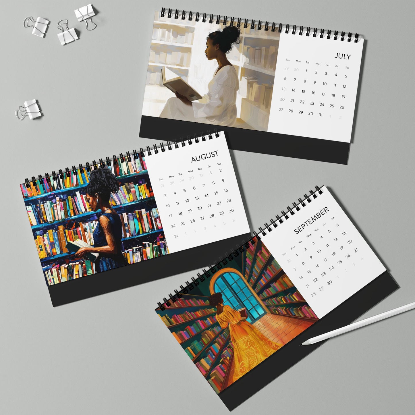 Minds and Spines 2025 Desk Calendar