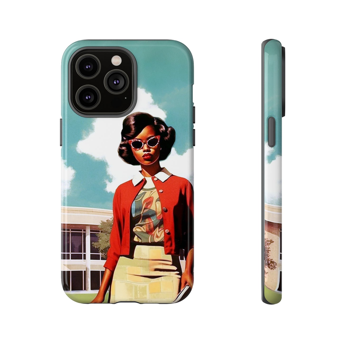 Old School Girl Phone Case