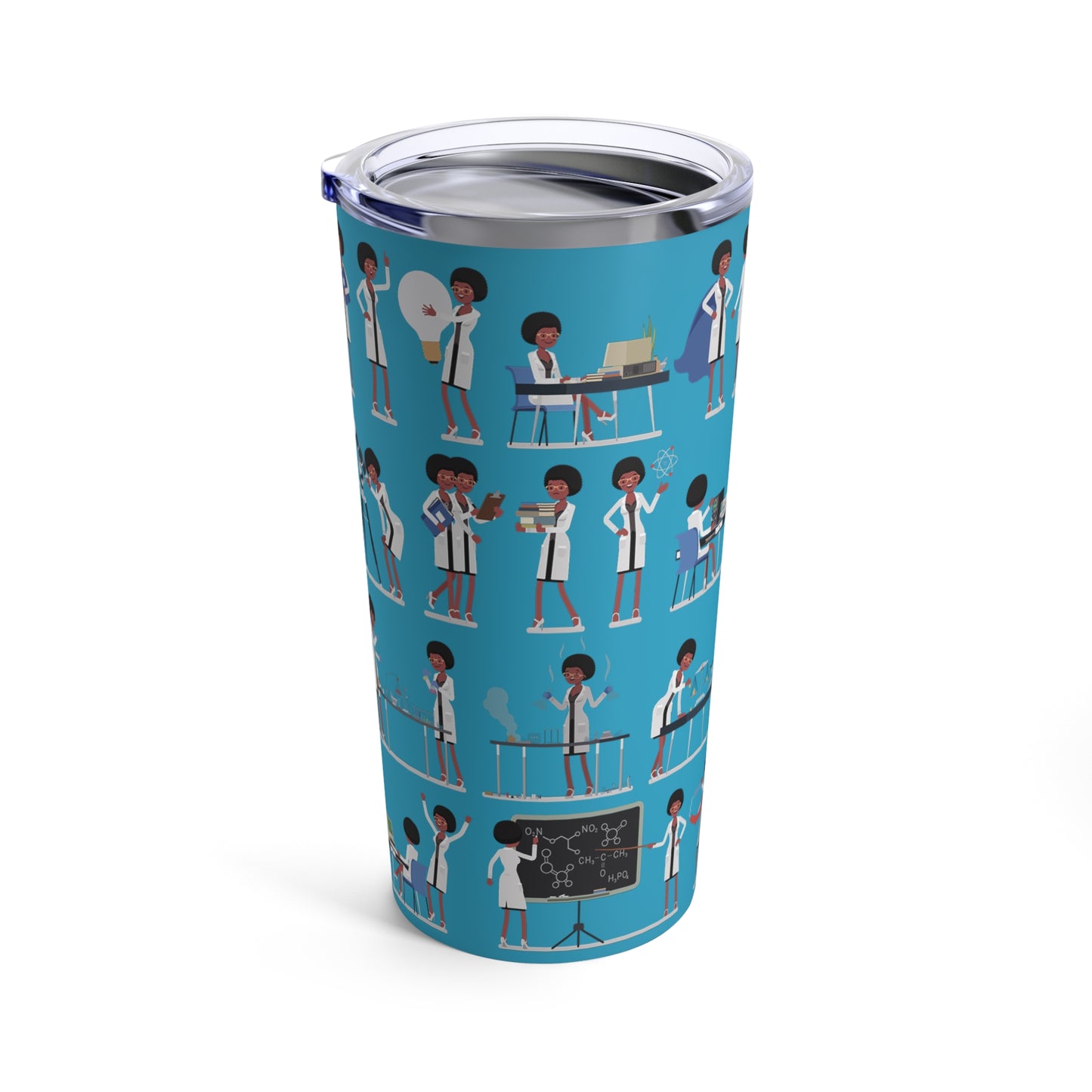 Afro Scientist Tumbler