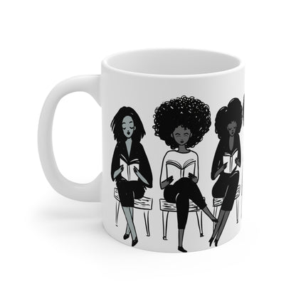 Brown Girls Reading Mug