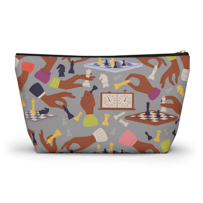 Chess Hands T-Bottom Pouch