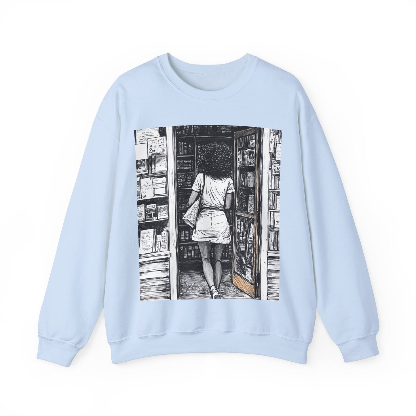 Bookstore Scene Sweatshirt