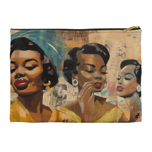 Vintage Collage Accessory Pouch