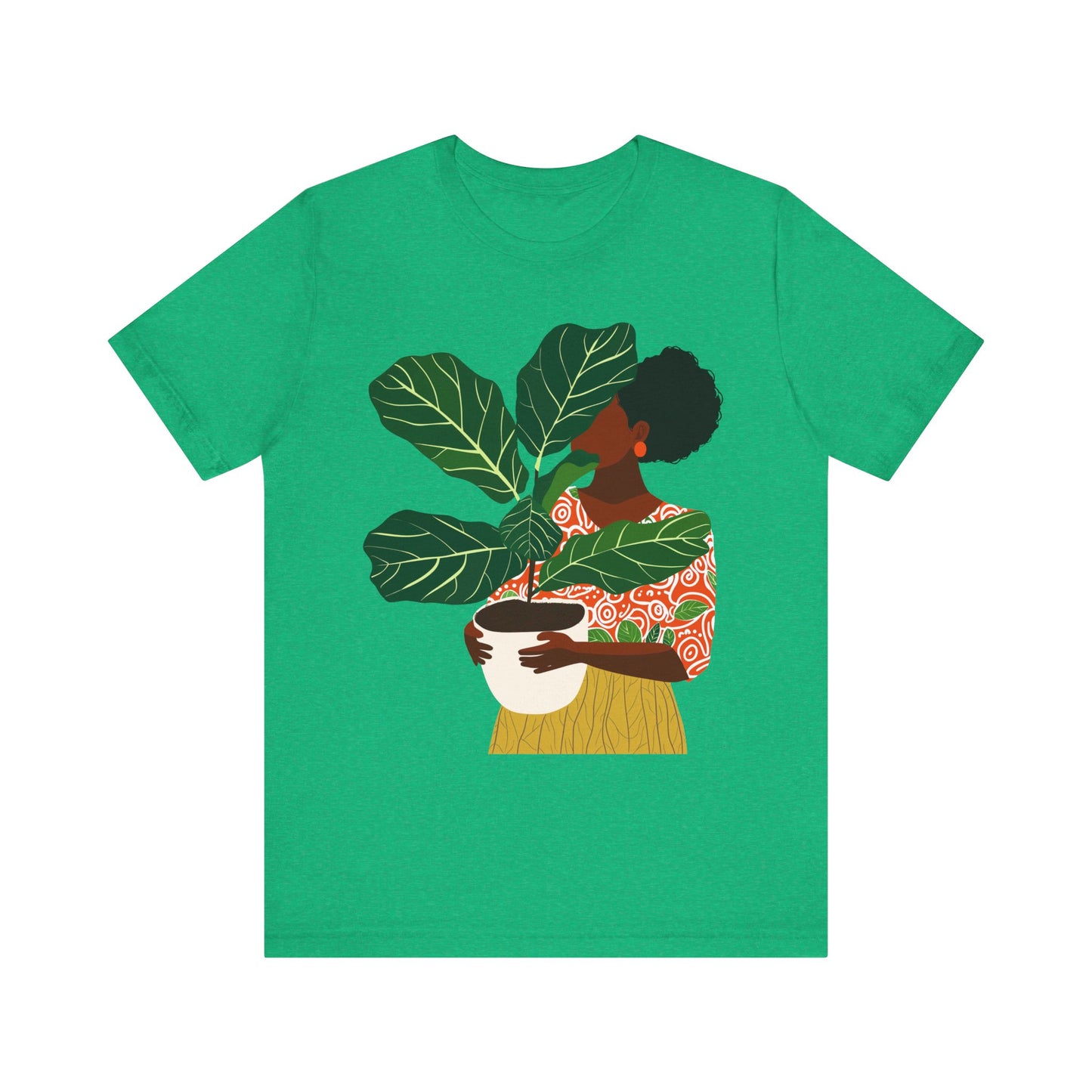 Woman with Potted Plant Shirt