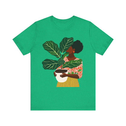 Woman with Potted Plant Shirt