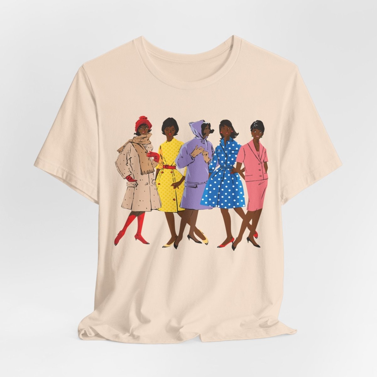 1920s Fashion Ladies T-Shirt - Afrocentric Art by The Trini Gee