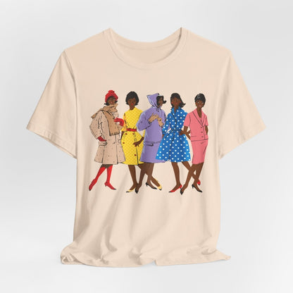 1920s Fashion Ladies T-Shirt - Afrocentric Art by The Trini Gee