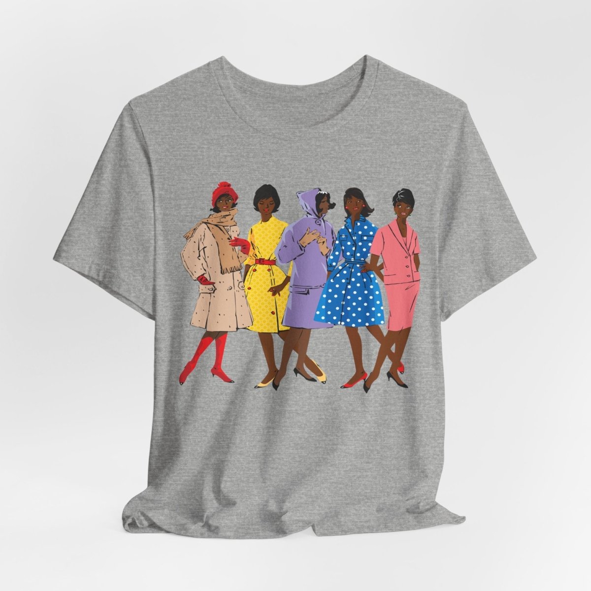 1920s Fashion Ladies T-Shirt - Afrocentric Art by The Trini Gee
