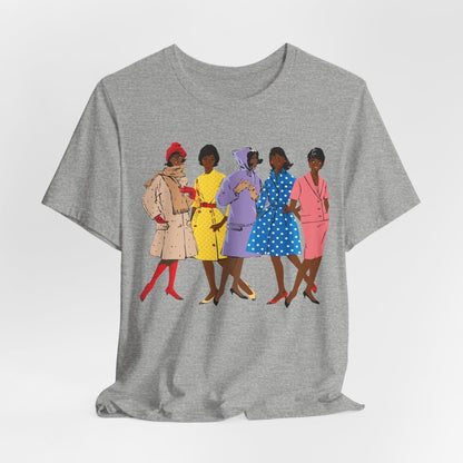 1920s Fashion Ladies T-Shirt - Afrocentric Art by The Trini Gee