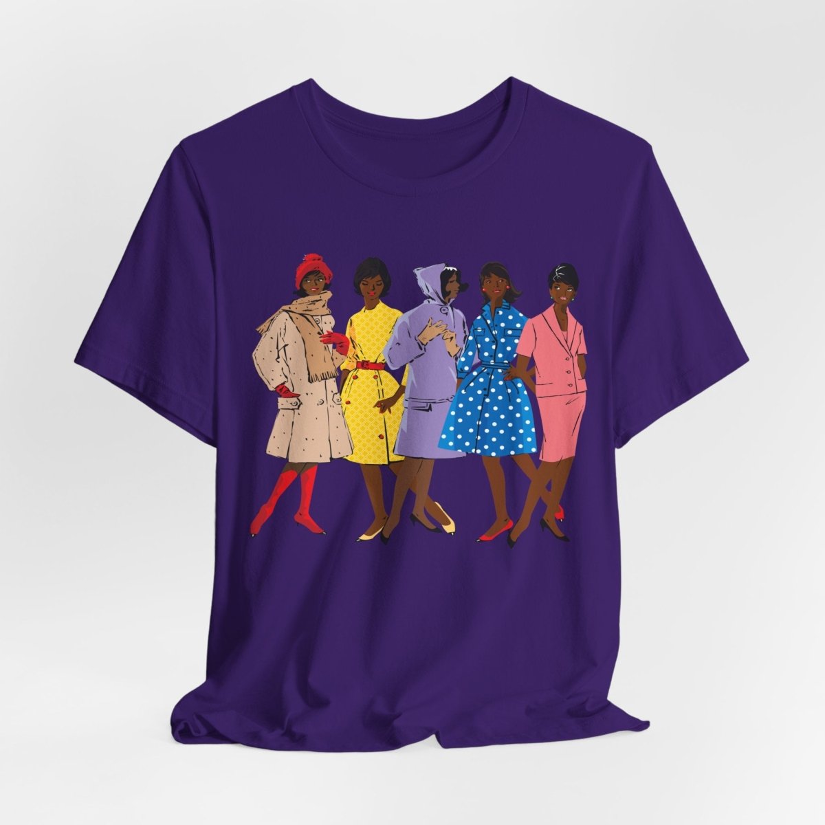 1920s Fashion Ladies T-Shirt - Afrocentric Art by The Trini Gee