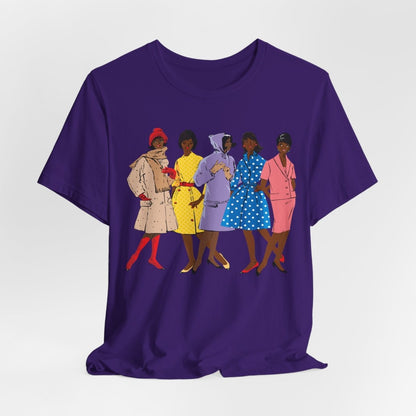 1920s Fashion Ladies T-Shirt - Afrocentric Art by The Trini Gee