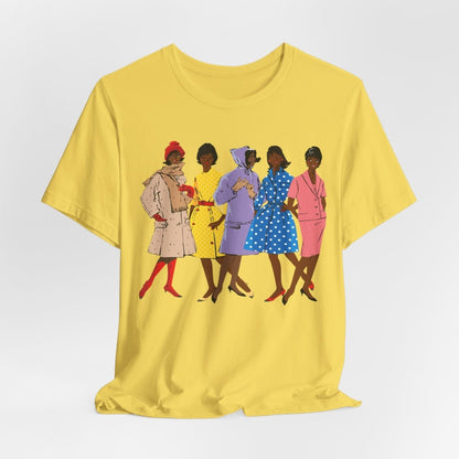 1920s Fashion Ladies T-Shirt - Afrocentric Art by The Trini Gee