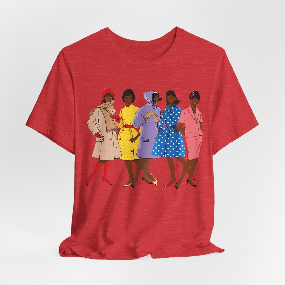 1920s Fashion Ladies T-Shirt - Afrocentric Art by The Trini Gee