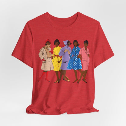 1920s Fashion Ladies T-Shirt - Afrocentric Art by The Trini Gee