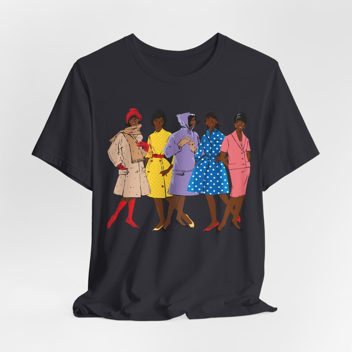1920s Fashion Ladies T-Shirt - Afrocentric Art by The Trini Gee