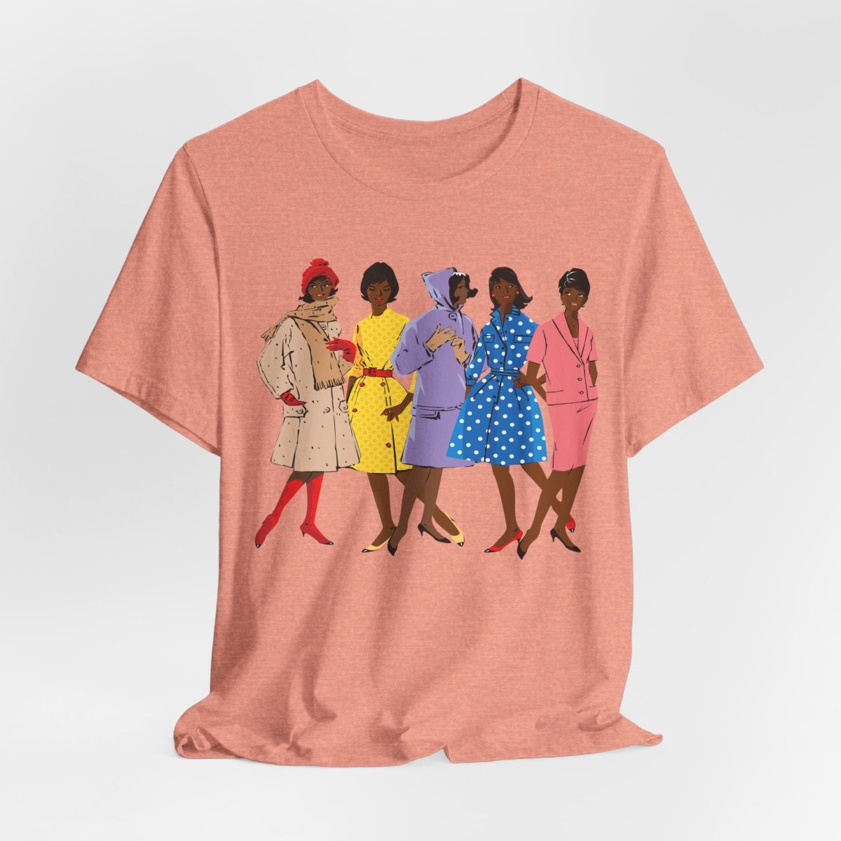 1920s Fashion Ladies T-Shirt - Afrocentric Art by The Trini Gee