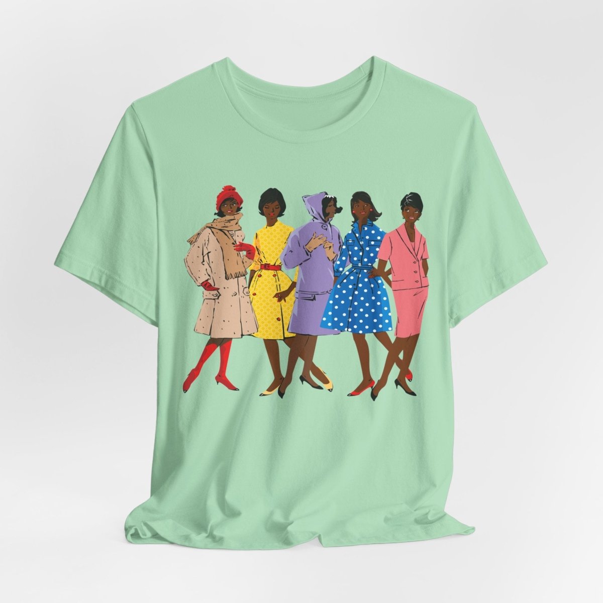 1920s Fashion Ladies T-Shirt - Afrocentric Art by The Trini Gee