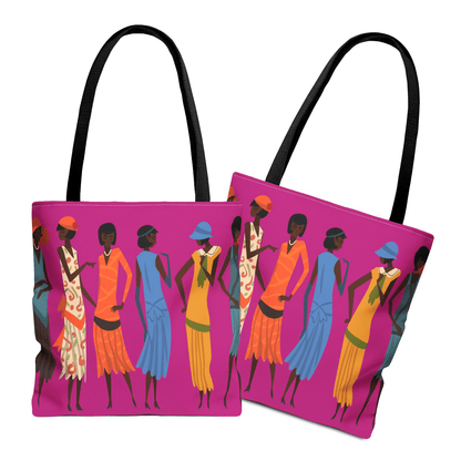 1920s Fashion Tote Bag - Afrocentric Art by The Trini Gee