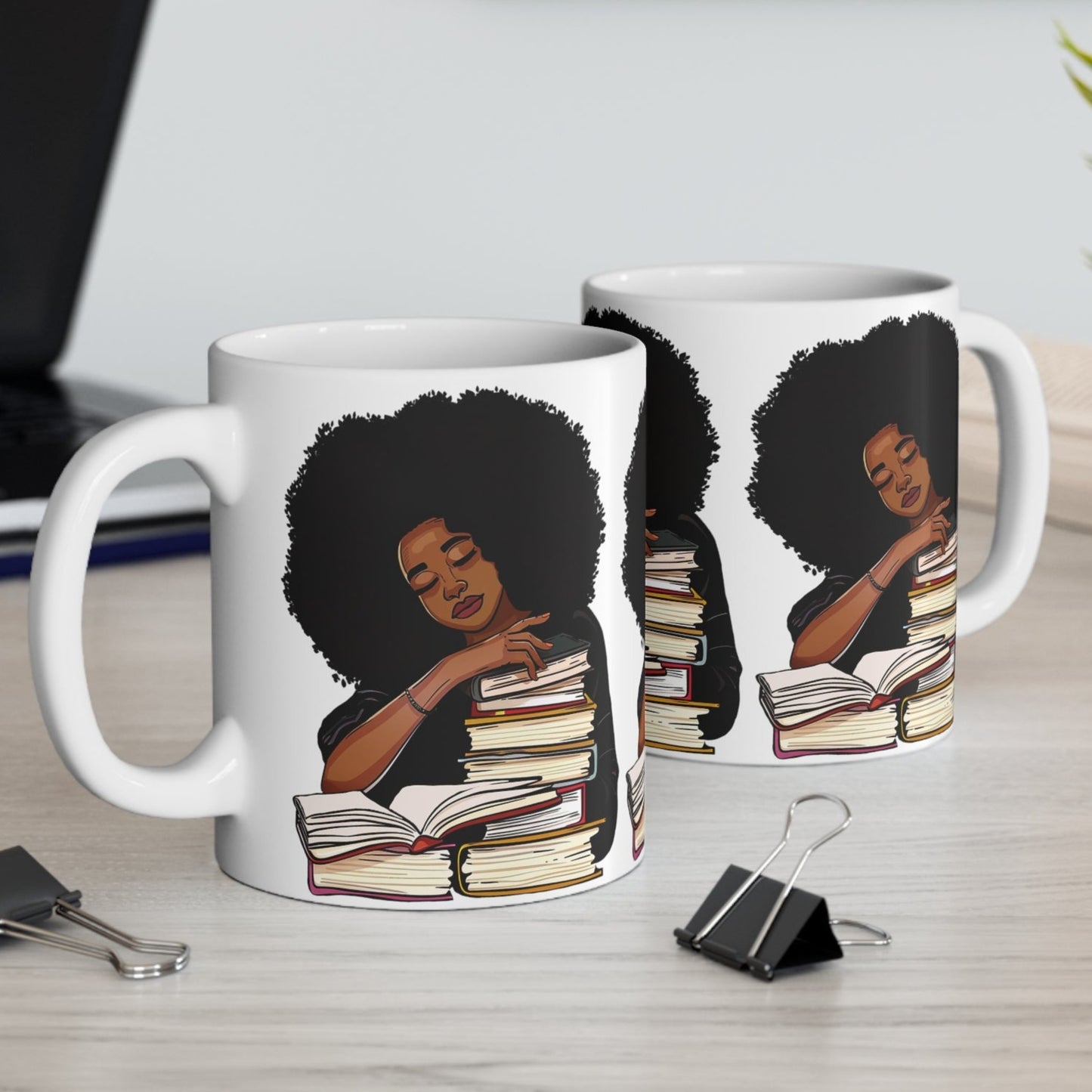 Afro Reader Mug