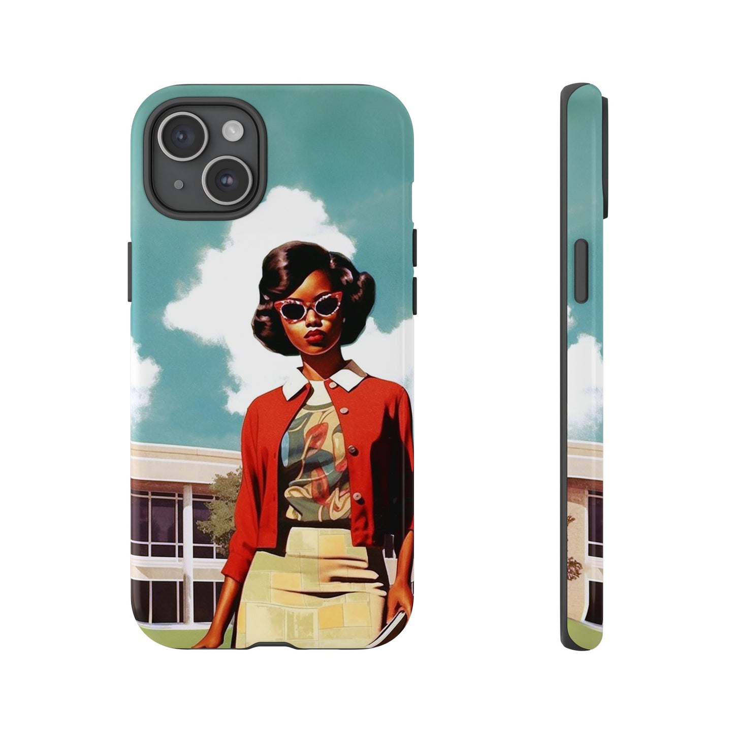 Old School Girl Phone Case