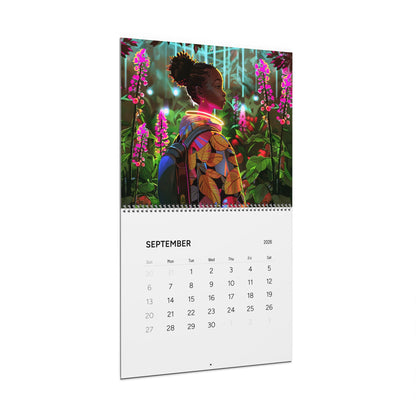 Melanin and Green Life 2026 Wall Calendar