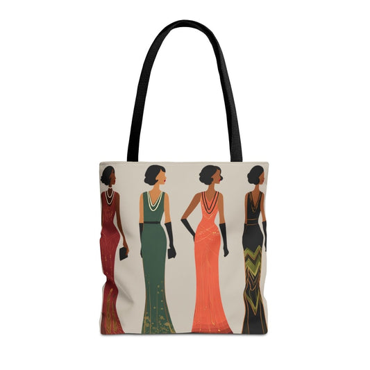 20s Fashion Women Tote Bag - Afrocentric Art by The Trini Gee