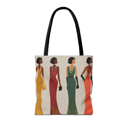 20s Fashion Women Tote Bag - Afrocentric Art by The Trini Gee