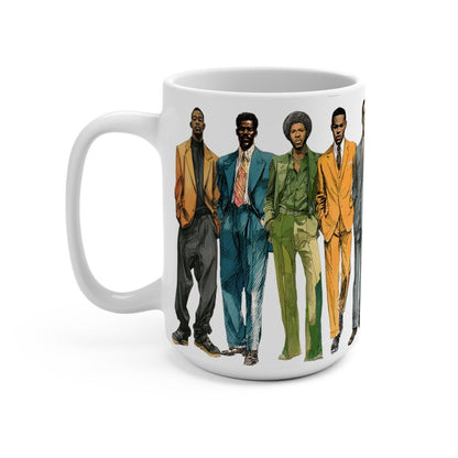 20th Century Men's Fashion Mug - Afrocentric Art by The Trini Gee