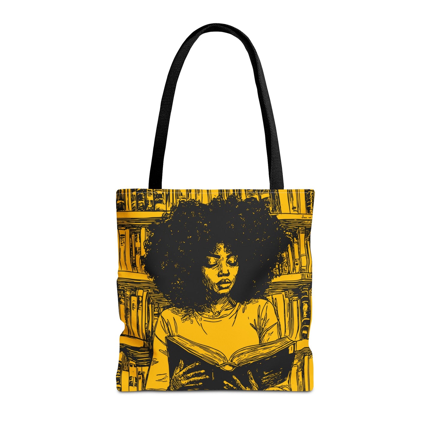 Afro Reading Tote Bag
