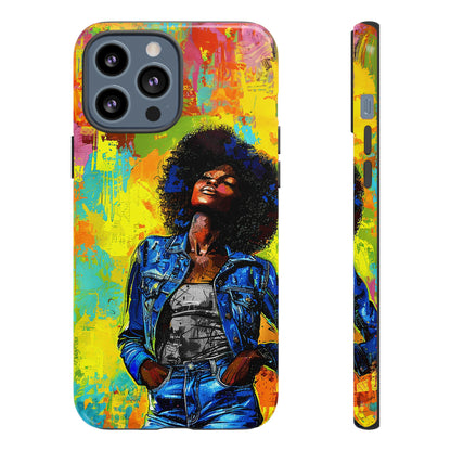 Afro Denim Phone Case