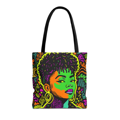 Neon Graffiti Tote Bag