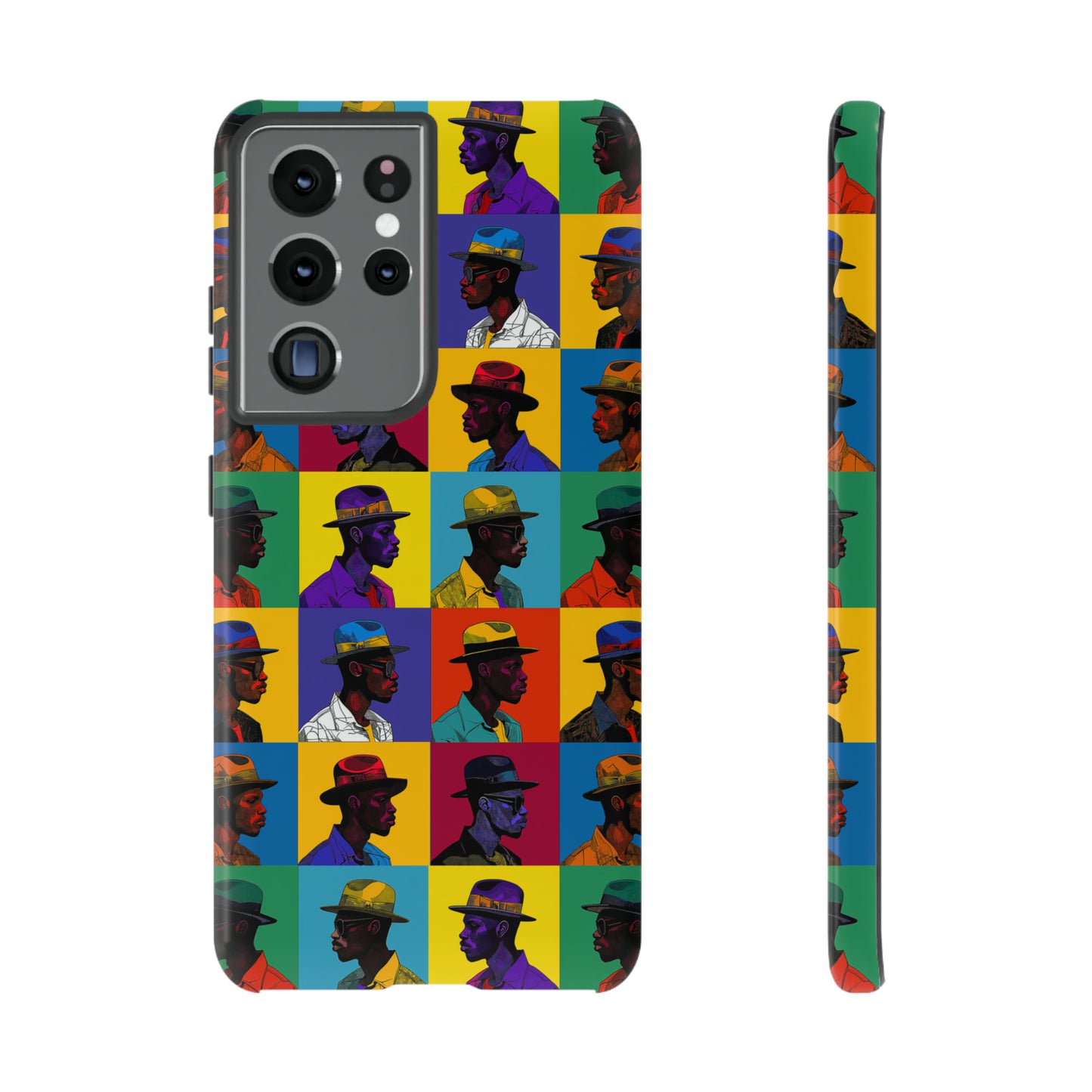 Black Men in Hats Phone Case