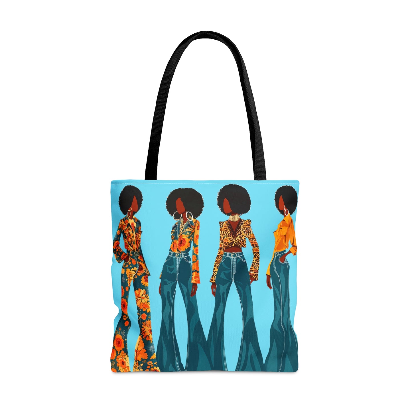 Afros and Bell Bottoms Tote Bag