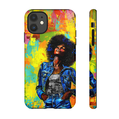 Afro Denim Phone Case