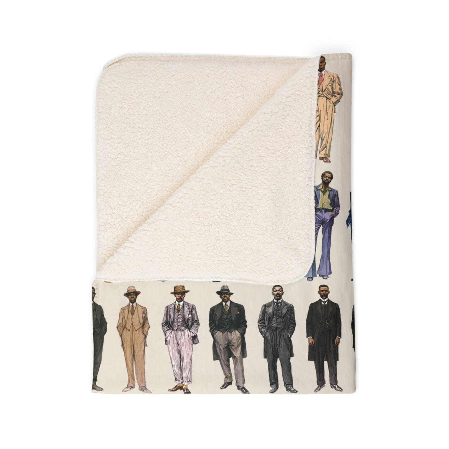 Mens Fashion Decades Sherpa Blanket