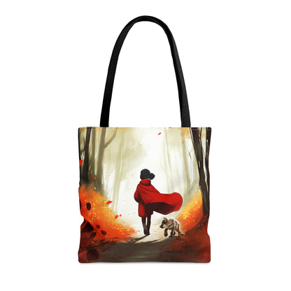 Red Riding Tote Bag