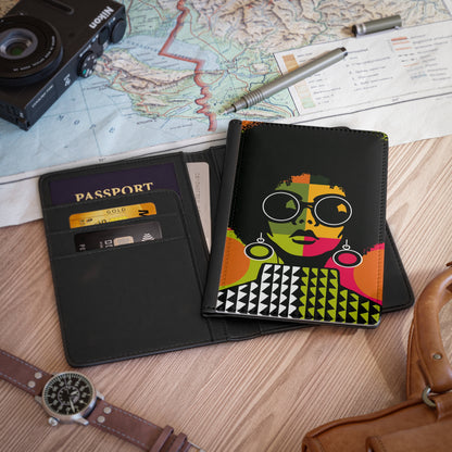 Afro Pop Portrait Passport Cover