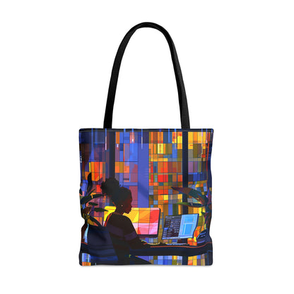 Computer Girl Tote Bag