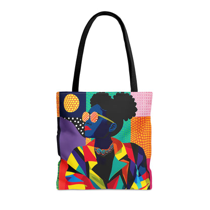 Afro Geometric Tote Bag