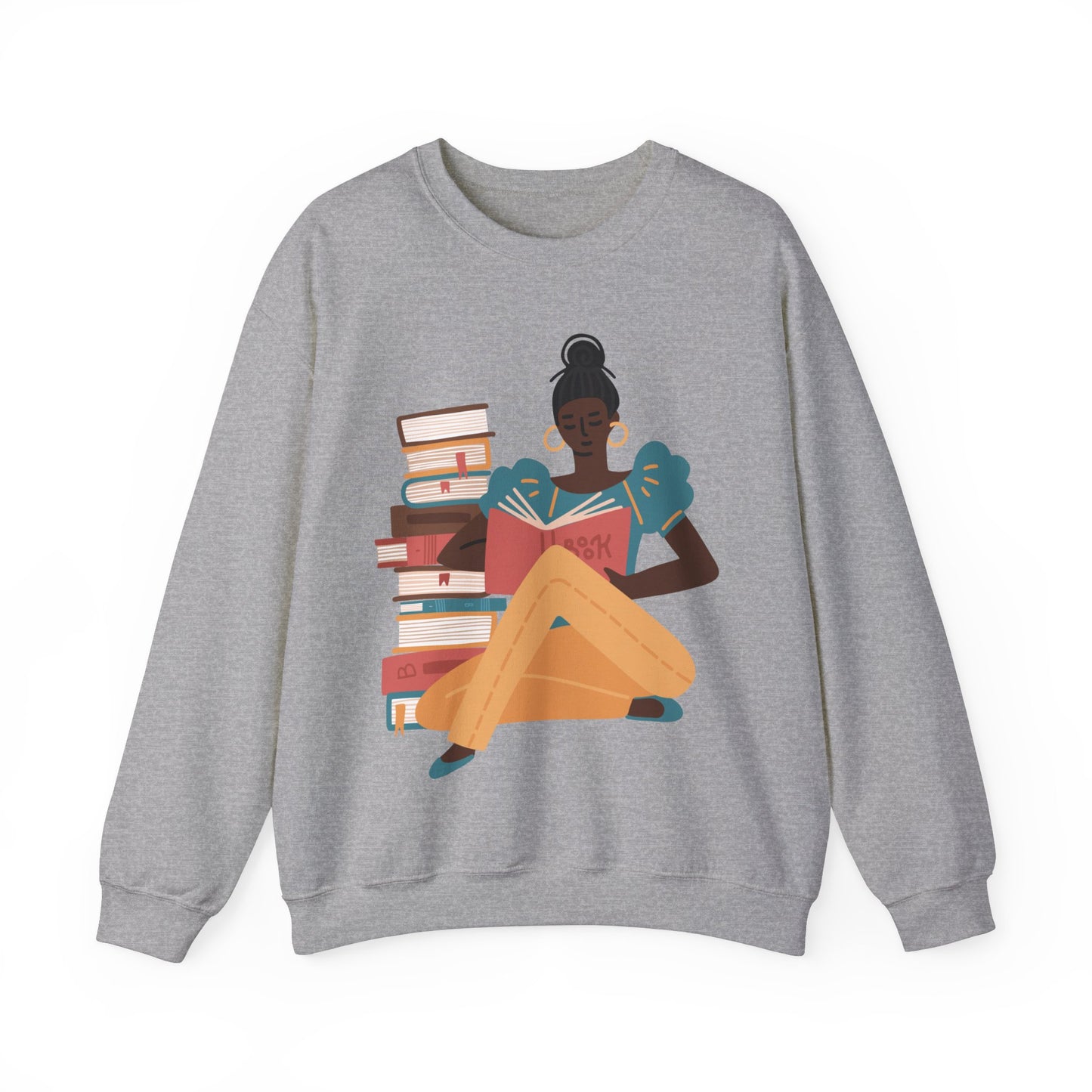 Girl Reading Sweatshirt