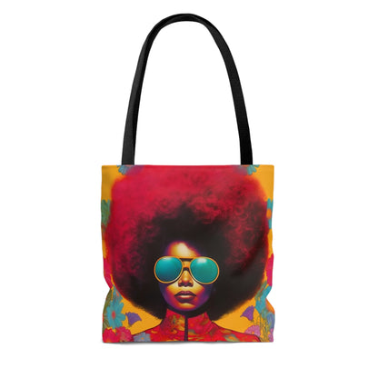 Afro Floral Tote Bag