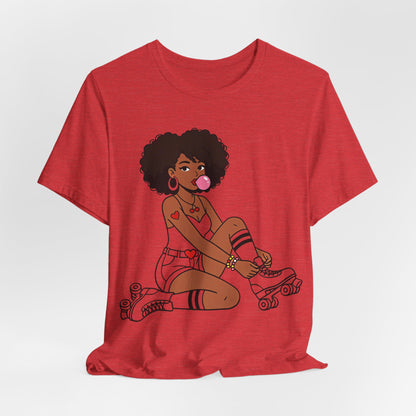 Afro Roller Girl Shirt