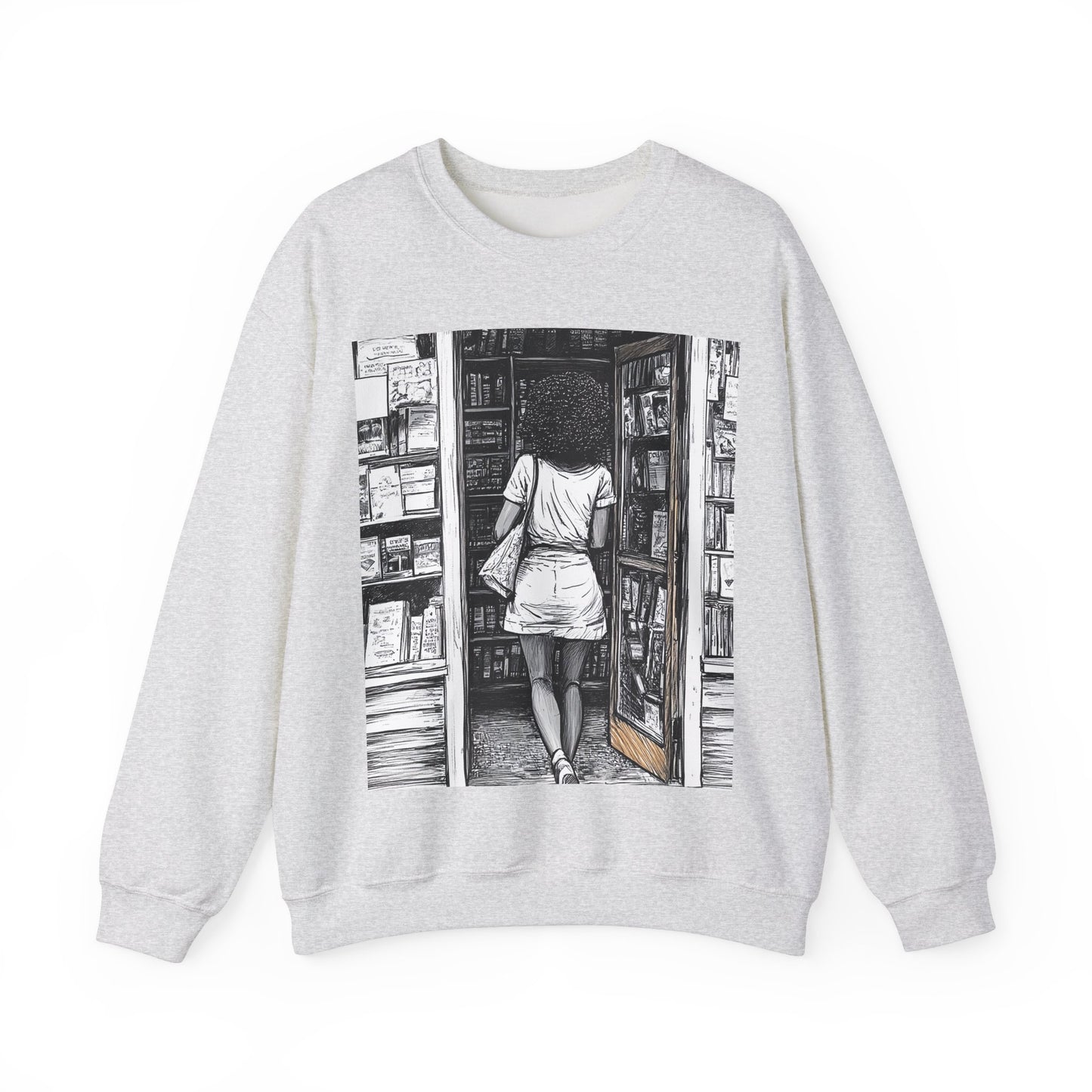 Bookstore Scene Sweatshirt